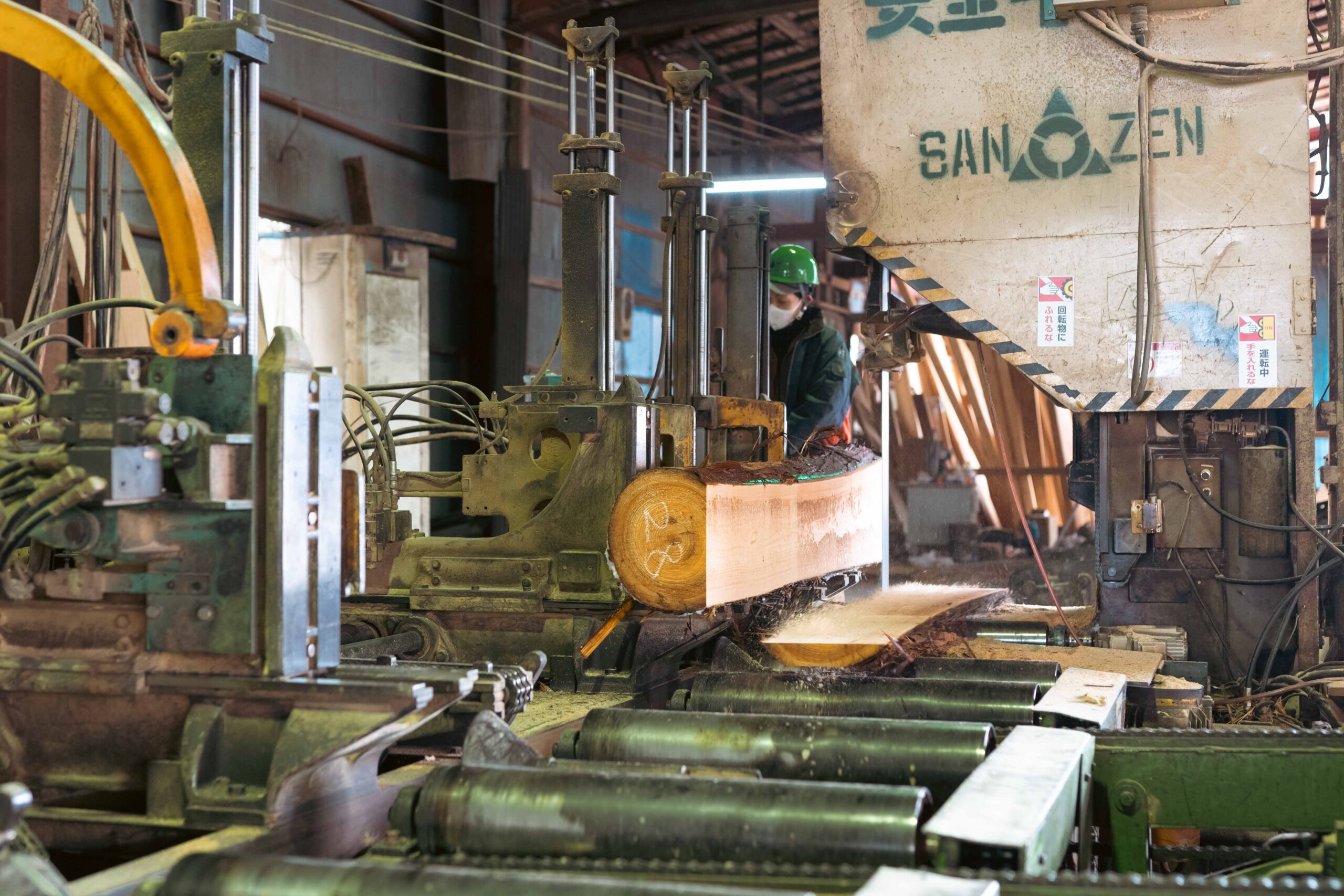 丹波産材の製材